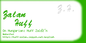 zalan huff business card